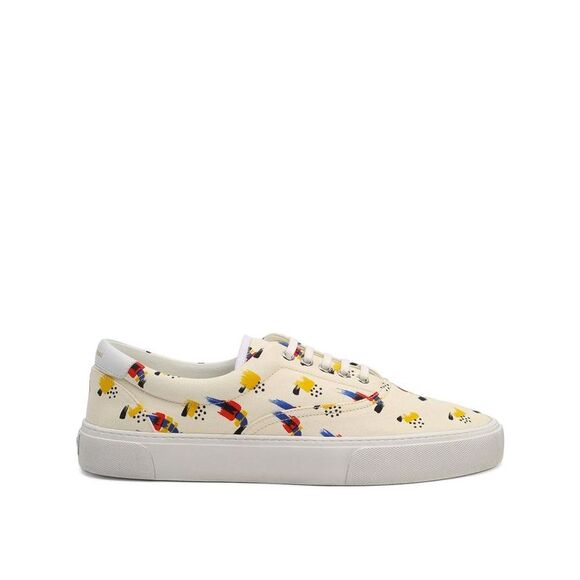 Saint Laurent Printed Canvas Sneakers Men - Picture 1 of 5